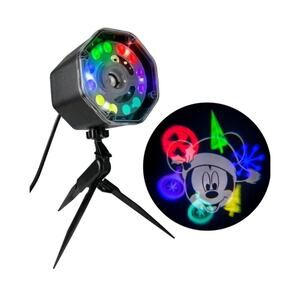 Rare Disney Magic Holiday Mickey Mouse Jingle Mingle LED Projection Spotlight